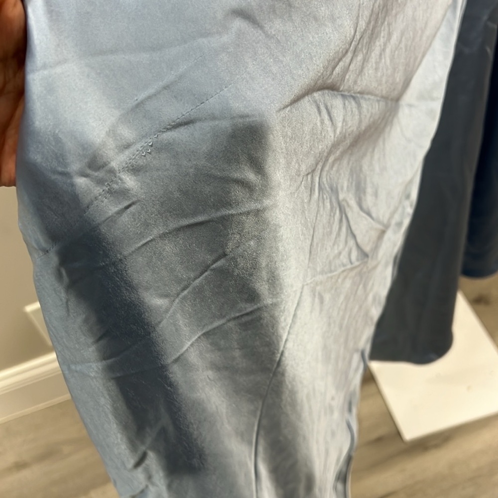 MISHA COLLECTION - LILIA SATIN MAXI DRESS - BLUE - Picture 14 of 14